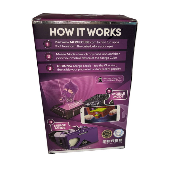 Merge Cube Hold Holograms in Your Hand Virtual Game Toy IOS Android Tablet NIB - Picture 3 of 5